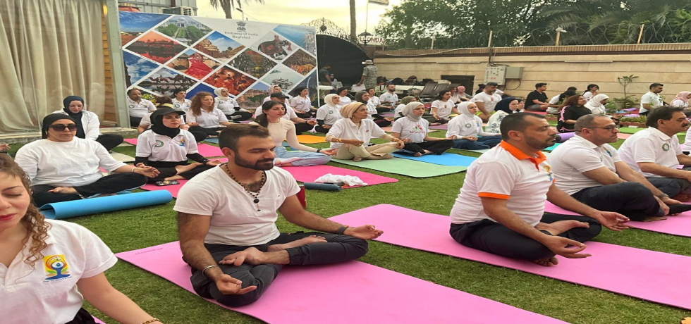As part of the run-up to the International Day of Yoga 2025, the Embassy of India, Baghdad organized the 2nd curtain raiser event on May 1, under this year’s theme ‘Yoga for One Earth, One Health’.